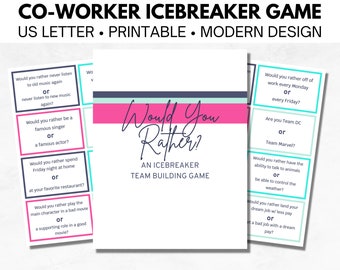 Would You Rather Icebreaker Games, Coworkers Team Building, Clean Adult Games, Dinner Game