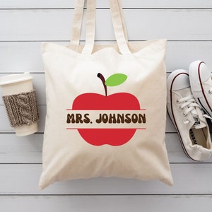 Teacher Tote Bag, Custom Teacher Tote Bag, Teacher Appreciation Gift, Personalized Teacher Gifts, Gift for Teacher, Teacher Thank You Gift