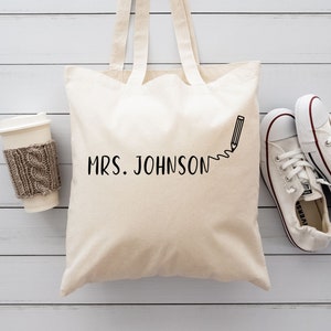 Teacher Tote Bag, Custom Teacher Tote Bag, Teacher Appreciation Gift, Personalized Teacher Gifts, Gift for Teacher, Teacher Thank You Gift