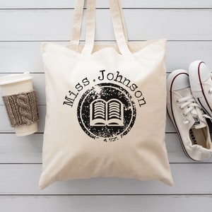 Teacher Tote Bag, Custom Teacher Tote Bag, Teacher Appreciation Gift, Personalized Teacher Gifts, Gift for Teacher, Teacher Thank You Gift