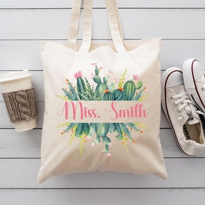 Teacher Tote Bag, Custom Teacher Tote Bag, Teacher Appreciation Gift, Personalized Teacher Gifts, Gift for Teacher, Teacher Thank You Gift