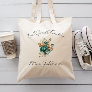 Teacher Tote Bag, Custom Teacher Tote Bag, Teacher Appreciation Gift, Personalized Teacher Gifts, Gift for Teacher, Teacher Thank You Gift