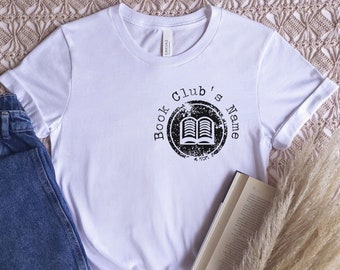 Book Club Shirts, Custom Book Club Gifts, Book Lover T-Shirt, Book Club Group Shirts, Bookish Shirt, Book Tee, Reading Crew, Book Lover Gift