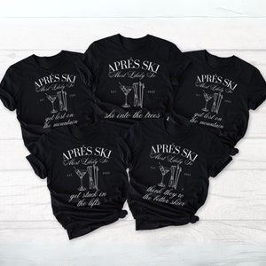 Apres Ski Club T-Shirt, Apres Ski Sweatshirt, Family Ski Trip Shirt, Skiing Matching T-Shirt, Family Matching Vacation Shirt Apres Ski Shirt