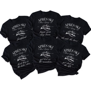 Apres Ski Club T-Shirt, Apres Ski Sweatshirt, Family Ski Trip Shirt, Skiing Matching T-Shirt, Family Matching Vacation Shirt Apres Ski Shirt