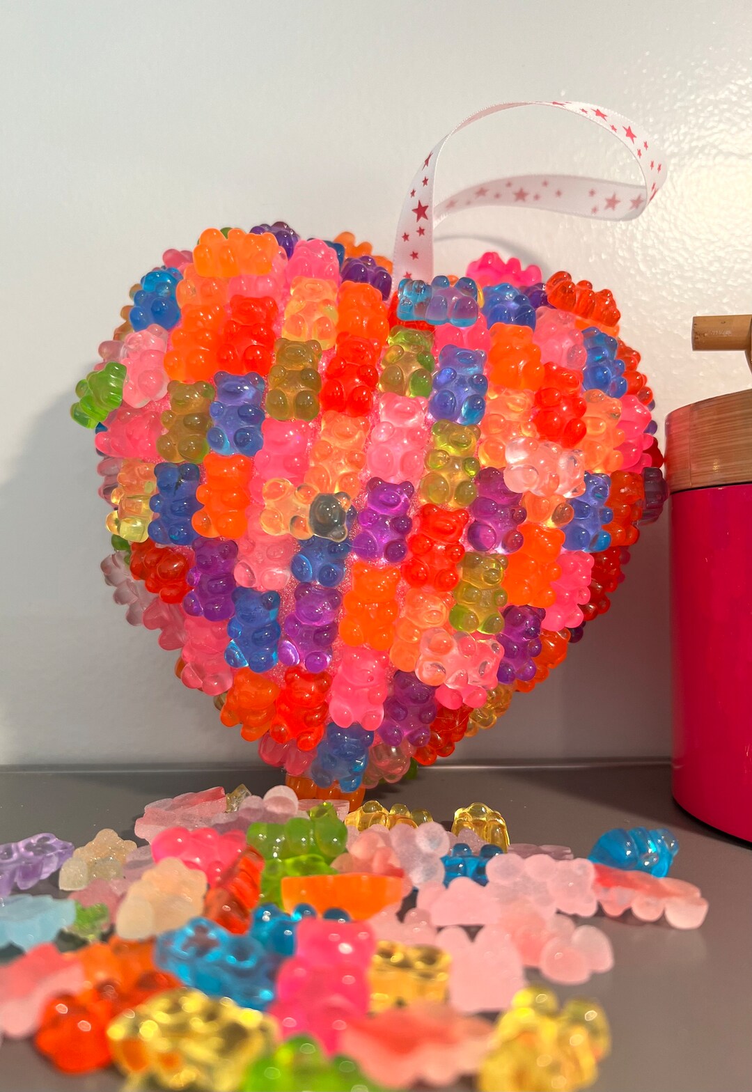 Small Gummy Bears Heart. Candy Decor Fun Decor Quirky Decor Etsy