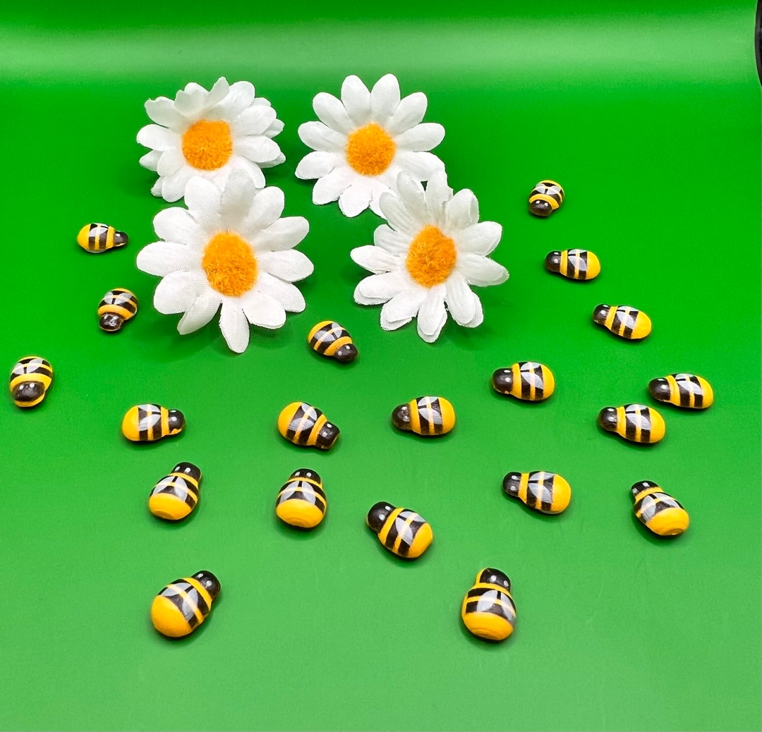 Fairy Garden Wooden Bees Bumblebees for DIY Craft Projects Etsy