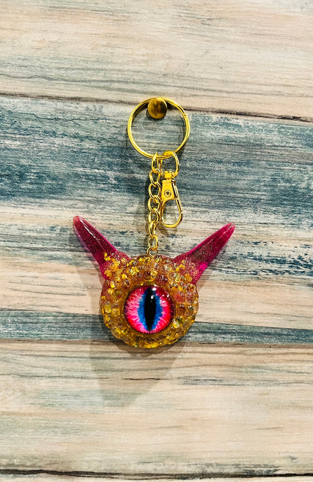 Eye Catching Monster Keychain Kawaii Bag Charm Birthday - Etsy