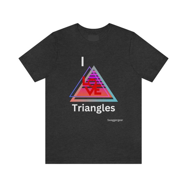 I love Triangles tee, jiu-jitsu triangles tee, bjj tee, gifts for him, gifts for her