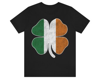 Prezent w postaci koszulki z koniczyną Koszulka irlandzka Koszulka w kolorze irlandzkim Koszulka z okazji Dnia Świętego Patryka Koszulka z irlandzką dumą Prezent na Dzień Świętego Patryka Prezent w postaci koniczyny