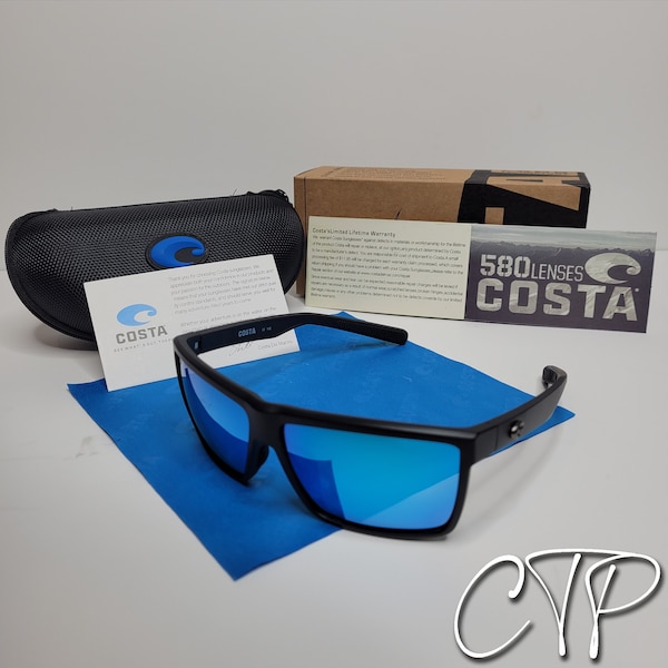 Costa Del Mar Rinconcito Sunglasses - Polarized 580P Lenses - Black / Blue