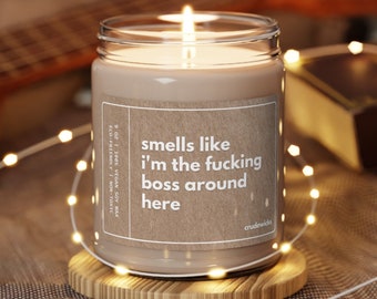 Boss Gift Funny Candle Funny Coworker Gift Entrepreneur Gift New Business Owner Gift Funny Girl Boss Gift for Her Gifts for Boss Christmas