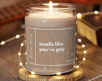 Gay Candle Funny LGBT Gift Gay Best Friend Gift Funny Gift For Him Her Gay Pride Girlfriend Gift Boyfriend Gift Pride Gift Gay Gift Queer