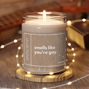 Gay Candle Funny LGBT Gift Gay Best Friend Gift Funny Gift For Him Her Gay Pride Girlfriend Gift Boyfriend Gift Pride Gift Gay Gift Queer