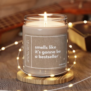 Writer Gift Funny Candle Birthday Gift for Her Him Writer's Block Best Selling Author Gift New Author New Book Creative Gifts for Friend