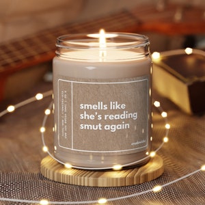 Smut Candle Smut Reader Gift Funny Candle Probably Smut Lover Gift Definitely Not Smut Library Creative Writer Gifts for Her Avid Reader