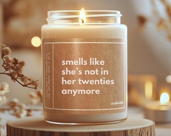 Funny 30th Birthday Candle: Vegan Soy Wax, Scented Gift