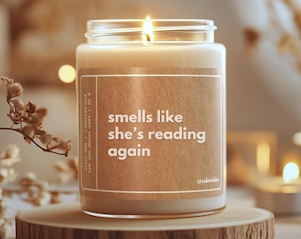 Personalized Book Club Candle: Funny Booktok Reader Gift