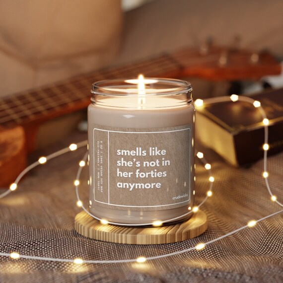 Funny 50th Birthday Candle: Vegan Soy Wax, Custom Name Gift