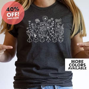 Dnd shirt Dnd Shirt Woman dnd merch flower shirt dungeons and dragons gift dnd birthday gift d&d shirt dnd gifts for dm shirt dnd mom