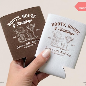 Boots Booze Geburtstags-Getränkekühler, Gastgeschenk für Nashville-Geburtstagsfeiern im Country-Western-Stil, Getränkehalter im Cowgirl-Stil