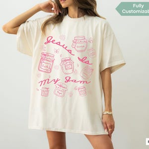 Jesus is My Jam Shirt Comfort Colors® Christian Shirt, Christian Gift, Jesus Christ TShirt Gift For Christian Mom T-Shirt, Funny Jesus Shirt