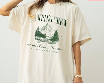 Personalized Camping Crew Shirt: Family Vacation Matching Tees, Making Memories Together Friends Camp Trip