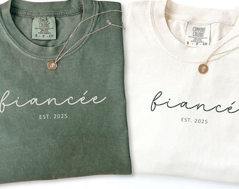 Magliette personalizzate per fidanzati, colori comodi, abbinamenti per fidanzati, magliette per fidanzati, regalo per coppie, felpa con cappuccio, maglietta per il futuro signor e signora