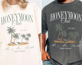 Honeymoon Vibes T-Shirt Just Married Couple After Wedding Honeymoon Vibes T-Shirt Just Married Couple After Wedding