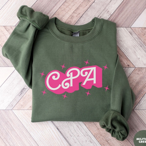 Cpa Sweatshirt Girl B Doll, Pink Accountant Sweatshirt, Certified public Accountant Sweatshirt, Future CPA Sweater, Cpa Gift For Women