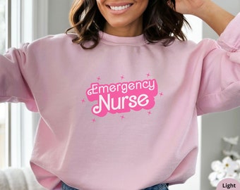 Er Nurse Sweat Shirt Girl B Doll, Emergency Nurse Sweatshirt, Emergency Room Nurse, Emergency Department Gift, New Er Nurse Xmas Crewneck