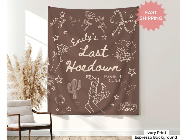 Final Fiesta meets Western bachelorette backdrop for Mexico bride trips, with cowgirl charm and disco flair.