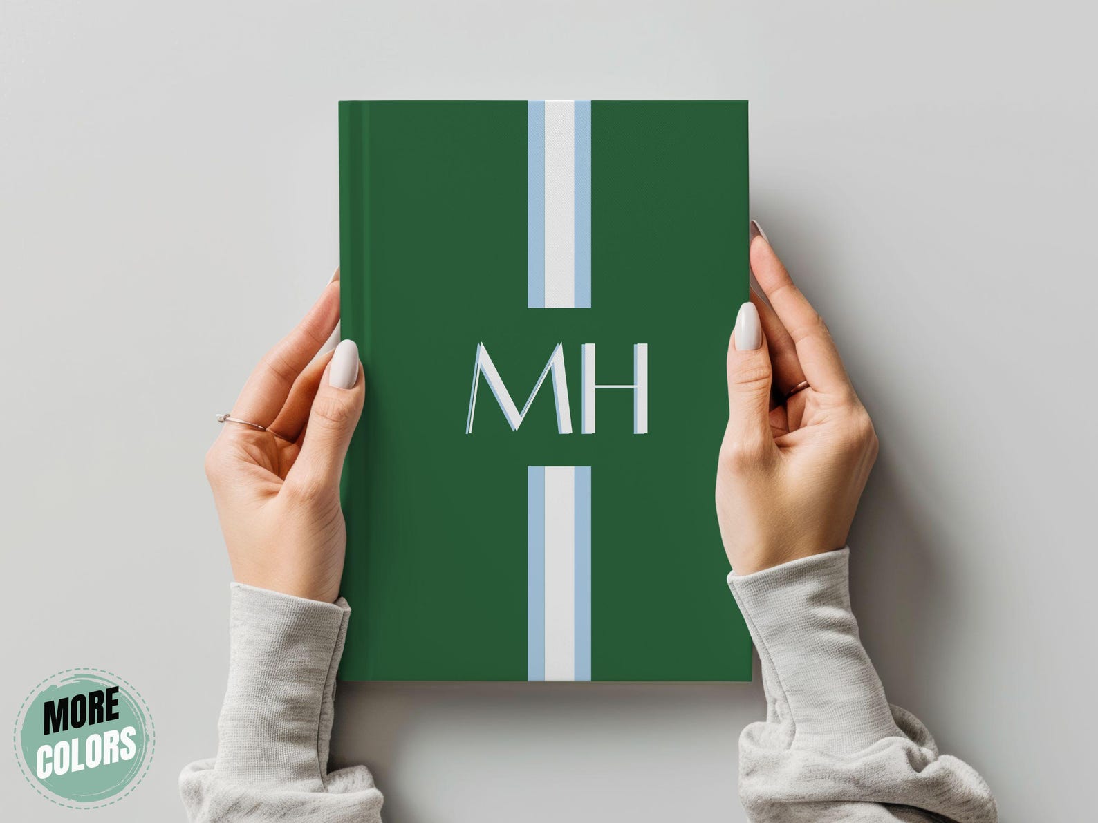 Personalized Hardcover Journal With Name Custom Initials Notebook Diary ...