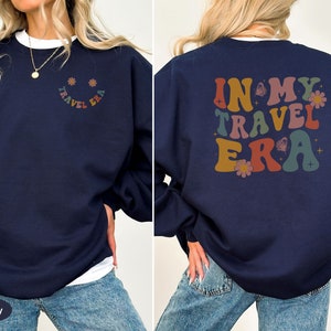 Stylish sweatshirt with a travel-themed design. Perfect for anyone who spends time in the air and loves their adventures across the globe.