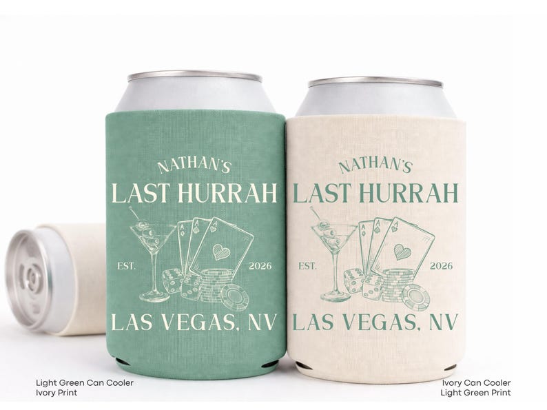 Custom Vegas wedding weekend favor.