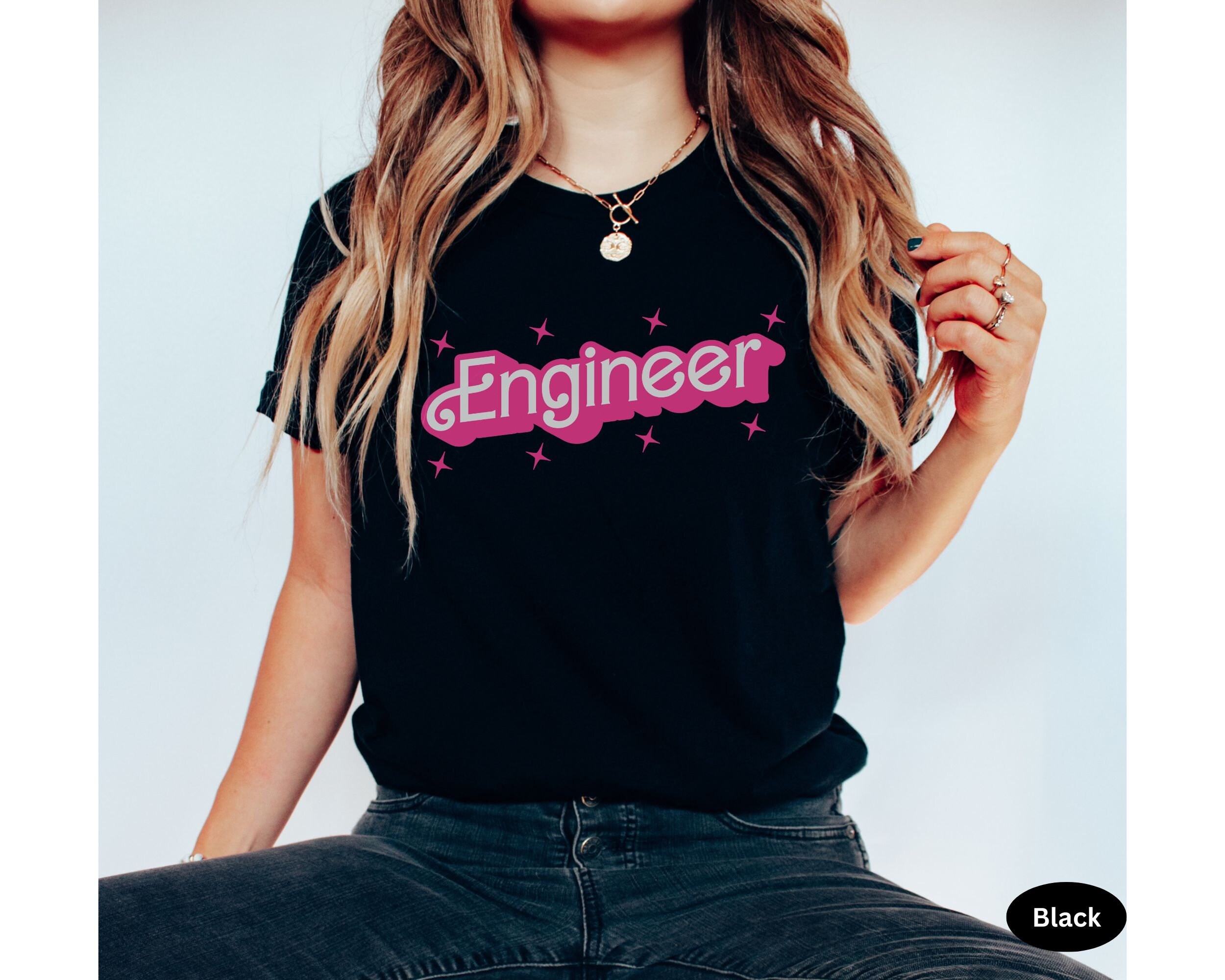 Pink Engineer Engineer Shirt Engineer T-shirt Girl B Doll Structural Engineer Tee ...