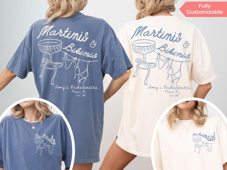 Get the whole bridal squad matching with this fun and flirty destination bachelorette tee, perfect for resort lounging and poolside fun.