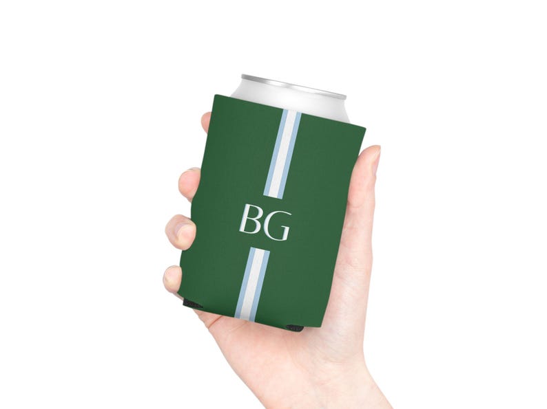 This personalized name can cooler makes a great birthday or summer party favor. The monogram adds a custom touch guests will appreciate. Ideal for warm weather celebrations.