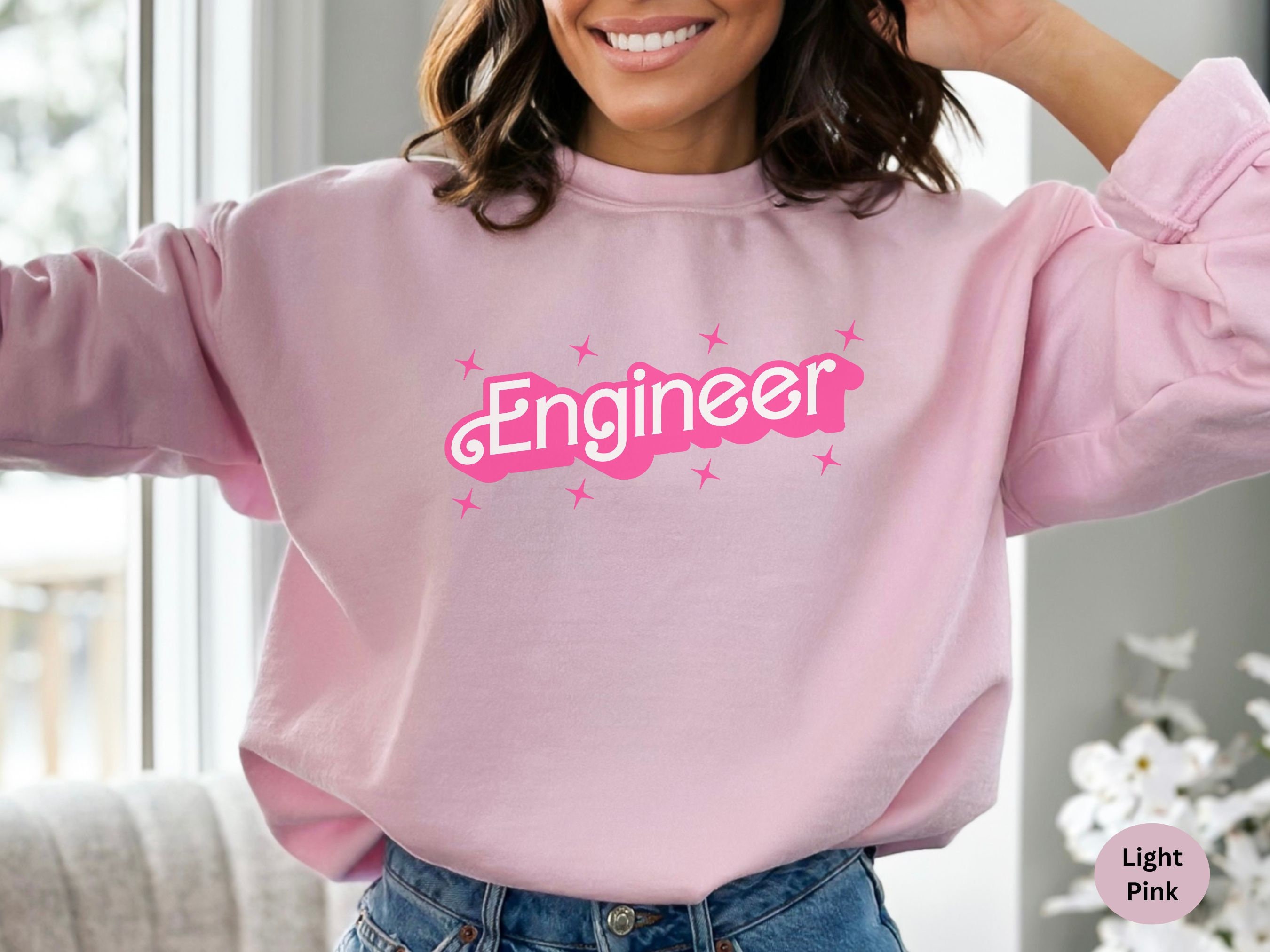 Pink Engineer Engineer Sweatshirt Girl B Doll, Structural Engineer Crewneck, Engineer ...