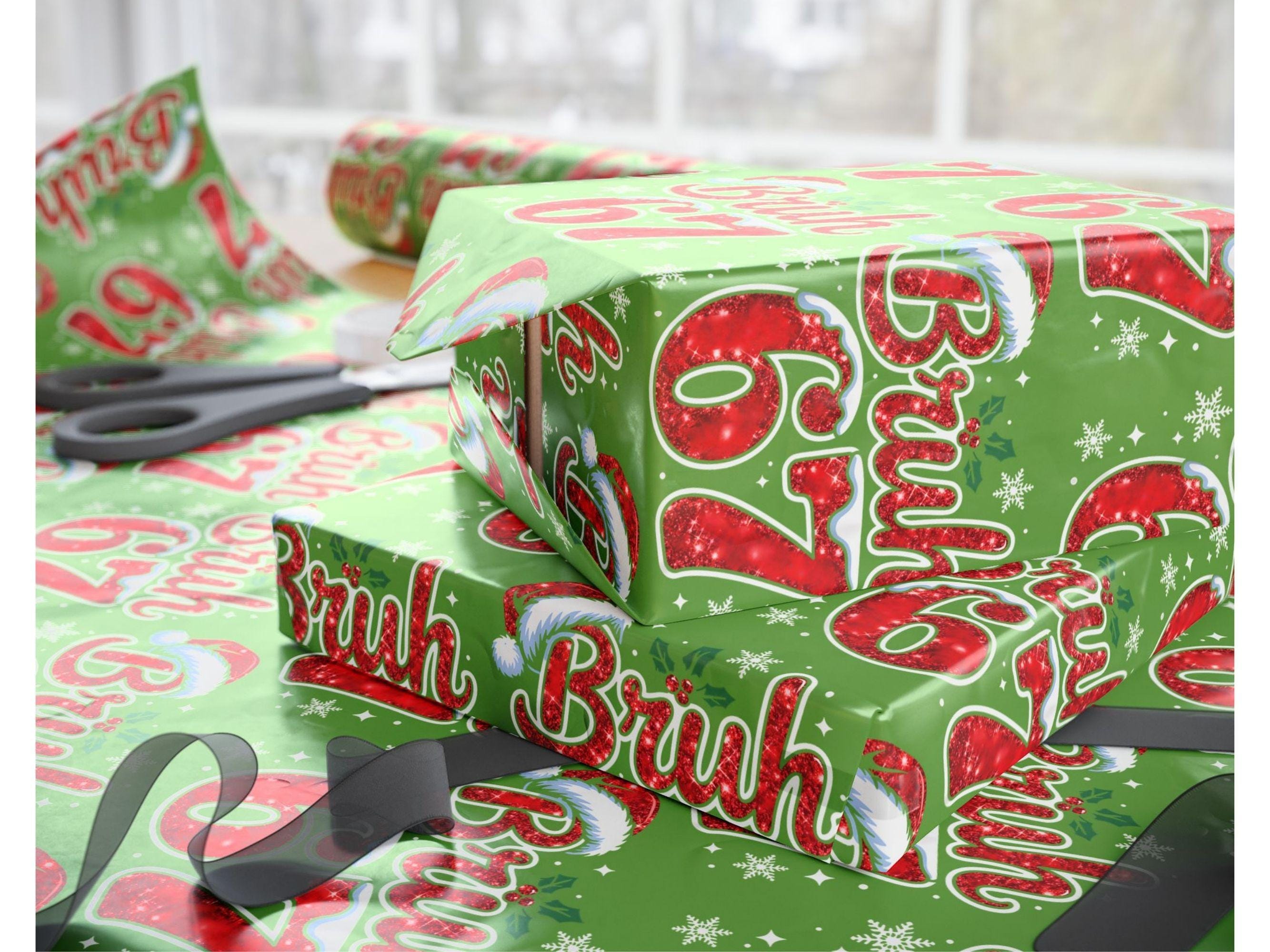 67 Rapping Paper Bruh 67 Christmas Wrapping Paper: 6 7 Meme Holiday Wrapping Roll Gift ...