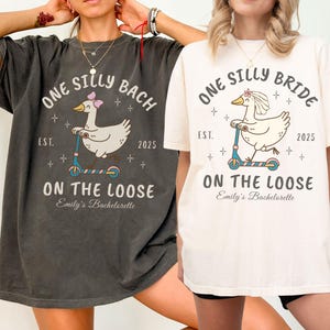 Silly Goose Bachelorette Party Shirt Comfort Colors Custom Silly Goose Bride Squad T-shirt Goose Bridal Party Matching Shirt Bridesmaid Gift