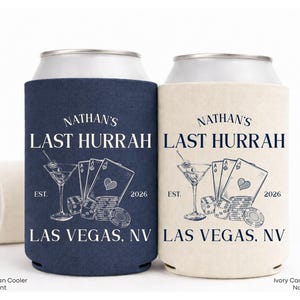 Last Hurrah Las Vegas bachelor can cooler.