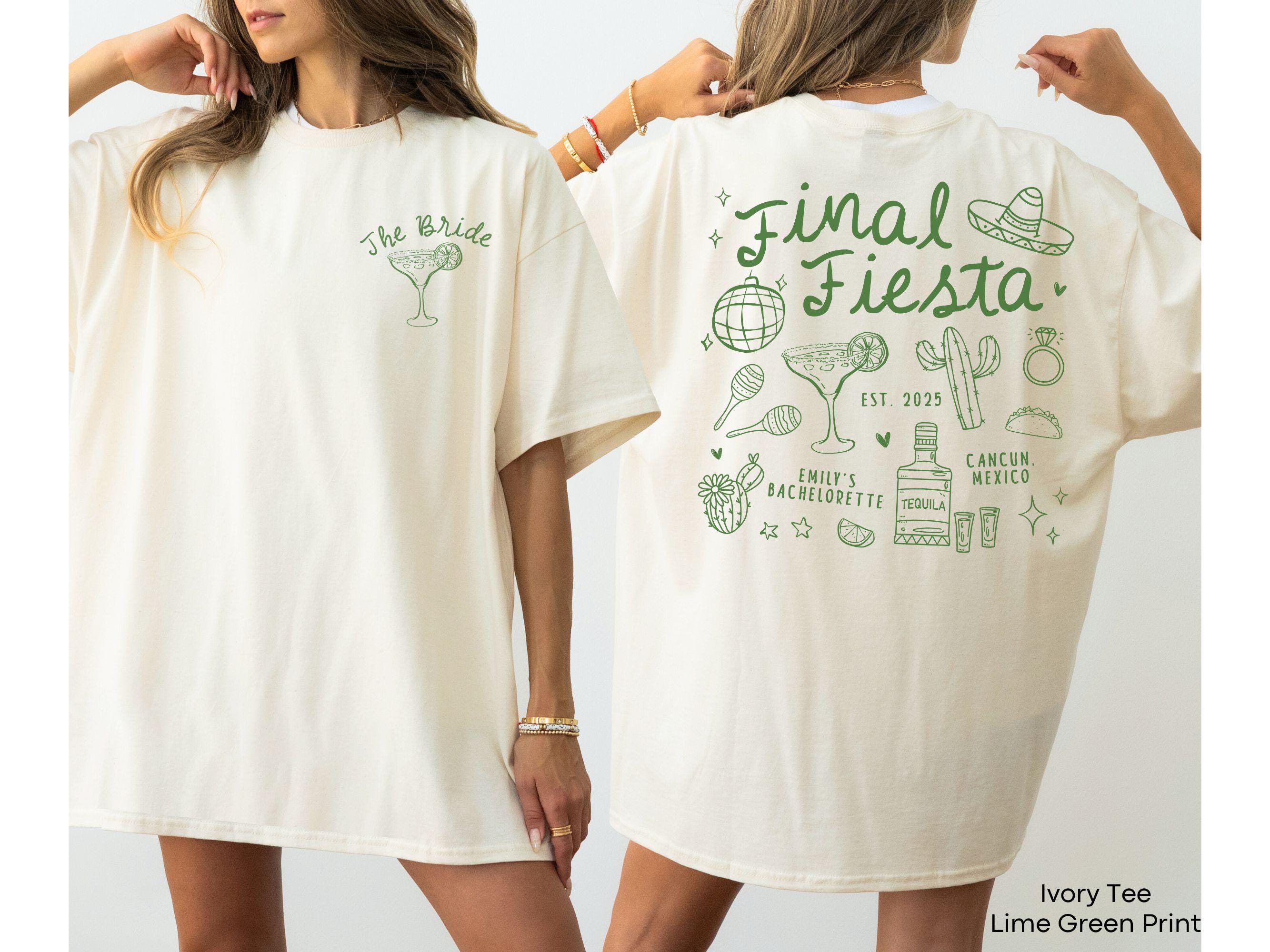 Camiseta personalizada para despedida de soltera, camiseta personalizada para despedida de soltera mexicana, camiseta de novia playera, camisetas para fiesta nupcial con tequila, margaritas y matrimonio