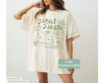 Final Fiesta Bachelorette Shirt Comfort Colors® Custom Margs And Matrimony Shirt Mexico Bachelorette Tequila Luxury Merch Beach Bridal Party