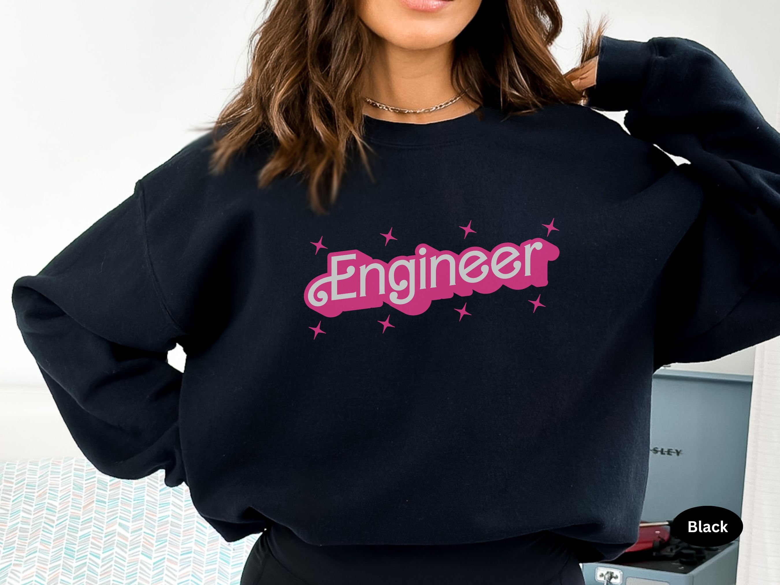 Pink Engineer Engineer Sweatshirt Girl B Doll, Structural Engineer Crewneck, Engineer ...