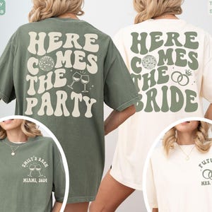 Custom Retro Bachelorette Shirts Here Comes The Bride Shirt Disco Bachelorette Party Shirt Luxury Bachelorette Merch Bridesmaid Gifts