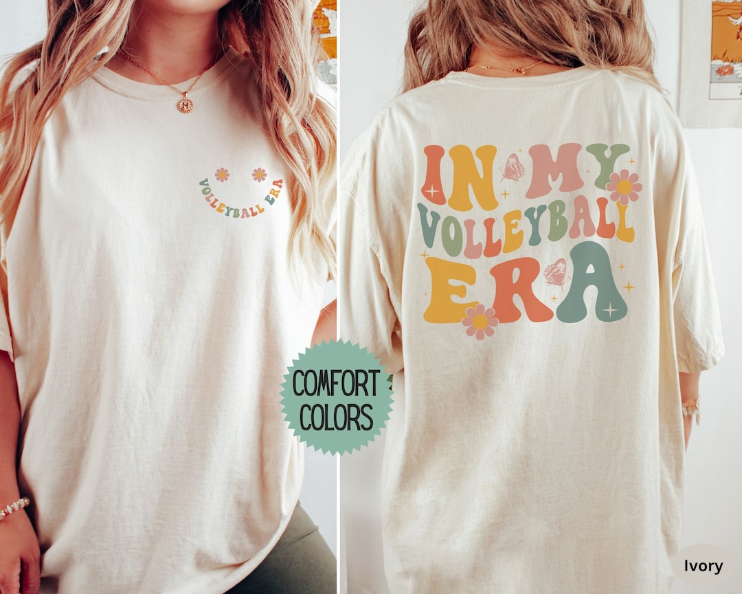 In My Volleyball Era Shirt Comfort Colors®, Volleyball Lover Tshirt