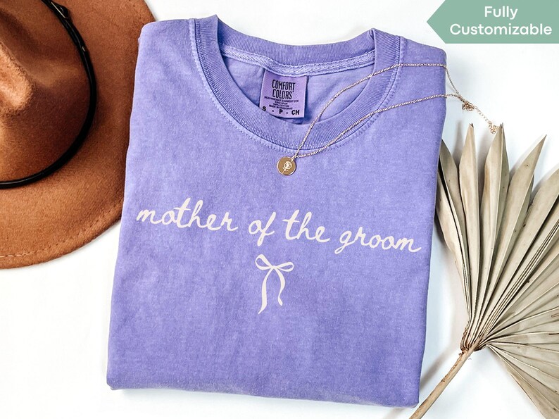 Personalisiertes Comfort Colors®-Shirt für Brautjungfern und ihre Begleiterinnen, T-Shirt für Trauzeugin und Trauzeugin, Geschenk zur Brautjungfern-Anfrage, Hochzeits-T-Shirt für die Braut-Crew Bild 15