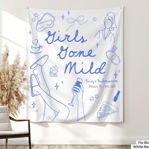 Celebrate with a cozy spa or slumber party-themed bachelorette using this Girls Gone Mild banner, perfect for a chill getaway.