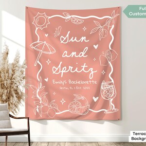Aperol hen do party sign for personalized bachelorette events, featuring beachy details, citrus charm, and spritz celebration themes.